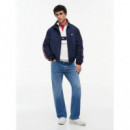 Tjm Tape Essential Jacket Dark Night Nav  TOMMY JEANS