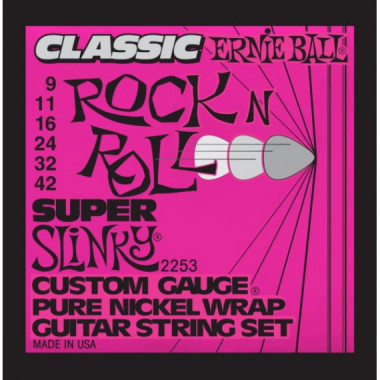 Cuerdas ERNIEBALL Super Slinky Rock And Roll 0.9