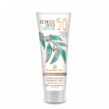 AUSTRALIAN GOLD Botanical Tinted Face Medium-tan Spf 50, 88ML