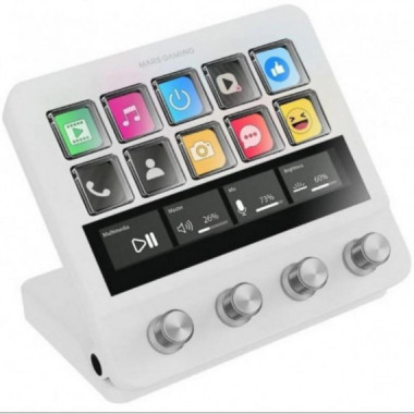 Stream Deck Mars Gaming MSD-Pro Blanco con 14 Teclas LCD