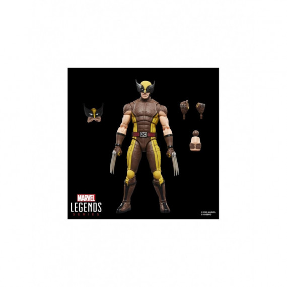 Figura articulada Lobezno Traje Marrón Deadpool & Wolverine Marvel Legends 15cm