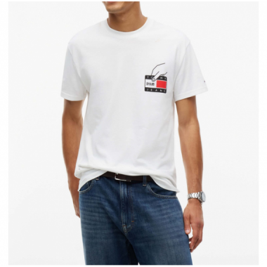Camiseta TOMMY JEANS Novelty Tee Text Blanca