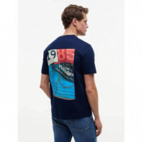 Nautical Back Photo Regular Tee Carbon N  TOMMY HILFIGER
