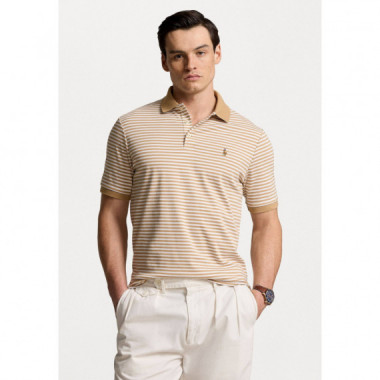 SSKCCMSLM10-SHORT Sleeve-polo Shirt Beig  RALPH LAUREN