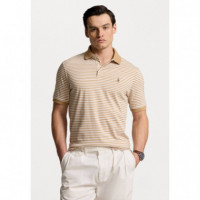 SSKCCMSLM10-SHORT Sleeve-polo Shirt Beig  RALPH LAUREN