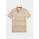SSKCCMSLM10-SHORT Sleeve-polo Shirt Beig  RALPH LAUREN