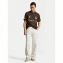 Knit-polo Dark Brown  RALPH LAUREN