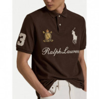 Knit-polo Dark Brown  RALPH LAUREN