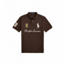 Knit-polo Dark Brown  RALPH LAUREN