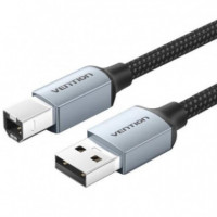 Cable VENTION USB 2.0 480MBPS Usb-b /m - Usb-a/m 10M Grey