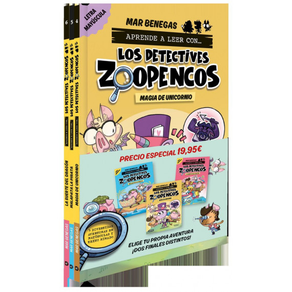 PACK APRENDE A LEER CON LOS DETECTIVES ZOOPENCOS 4 5 Y 6 EN