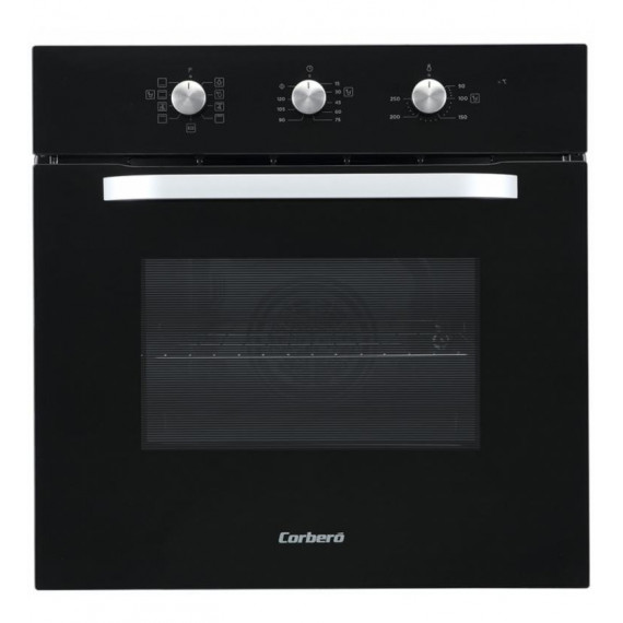 Horno CORBERÓ CCHM706N Integrable Multifunción 65L Inox y Cristal Negro