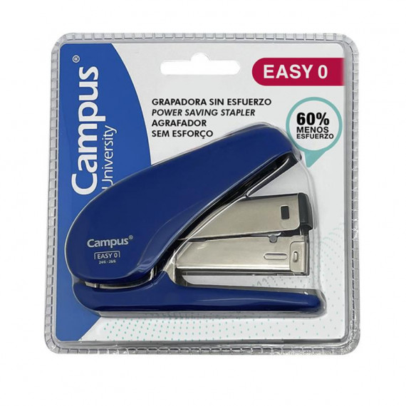 Grapadora CAMPUS Easy de 0 a 20 Hojas Azul y Granate