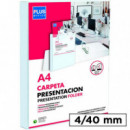Carpeta Canguro de 4 Anillas de 40 Mm Rígida  PLUS OFFICE