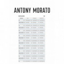 Pantalones de felpa carrot fit en interlock de algodón con logo en placa metálica de Antony Morato