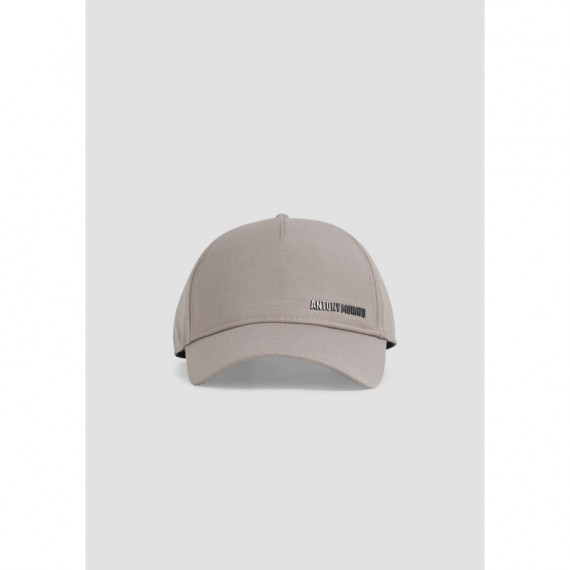 Gorra baseball en sarga de viscosa con logo 3D y cierre ajustable de Antony Morato