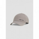 Gorra baseball en sarga de viscosa con logo 3D y cierre ajustable de Antony Morato