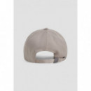 Gorra baseball en sarga de viscosa con logo 3D y cierre ajustable de Antony Morato
