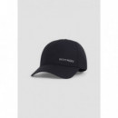 Gorra baseball en sarga de viscosa con logo 3D y cierre ajustable de Antony Morato