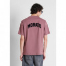 Camiseta Relaxed Fit en Algodón con Estampado Logo Delante y en la Espalda de ANTONY MORATO