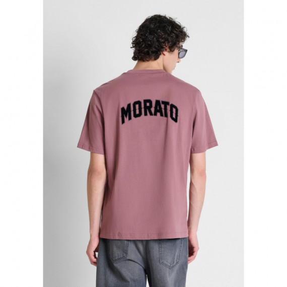 Camiseta Relaxed Fit en Algodón con Estampado Logo Delante y en la Espalda de ANTONY MORATO