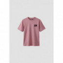 Camiseta Relaxed Fit en Algodón con Estampado Logo Delante y en la Espalda de ANTONY MORATO