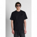 Camiseta Relaxed Fit en Algodón con Estampado Logo Delante y en la Espalda de ANTONY MORATO