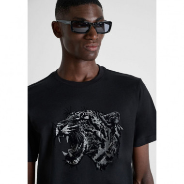 Camiseta Regular Fit en Algod&oacute;n con Gr&aacute;fico Animal de ANTONY MORATO