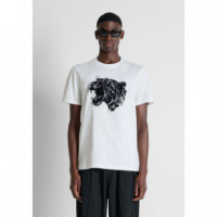 Camiseta Regular Fit en Algodón con Gráfico Animal de ANTONY MORATO
