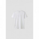 Camiseta Regular Fit en Algodón con Logo de Plástico Mate y Estampado Flock de ANTONY MORATO
