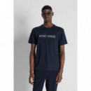 Camiseta Regular Fit Algodón con Logo Estampado de ANTONY MORATO