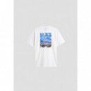 Camiseta Relaxed Fit Algodón con Estampado en la Espalda de ANTONY MORATO