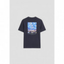 Camiseta Relaxed Fit Algodón con Estampado en la Espalda de ANTONY MORATO