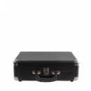 Prixton VC400 Tocadiscos Maletín con Grabación a USB, y Salids Aux y RCA Negro