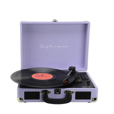 Prixton VC400 Tocadiscos LilacPrixton VC400 Tocadiscos Malet&iacute;n con Grabaci&oacute;n a USB, y Salids Aux y RCA Lilac