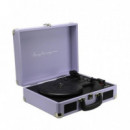Prixton VC400 Tocadiscos LilacPrixton VC400 Tocadiscos Maletín con Grabación a USB, y Salids Aux y RCA Lilac