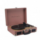 Prixton VC400 Tocadiscos Maletín con Grabación a USB, y Salids Aux y RCA Mocha