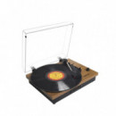 Prixton Tocadiscos TS420 Estilo Retro, Con Bluetooth y Grabación a USB