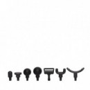 Prixton Pistola de Masaje Power Flex con 6 Velocidades, 7 Cabezales 7 2.800rpm