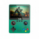 Generica Consola de Juegos Retro X6 / 11 Simuladores / Verde