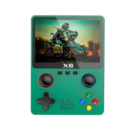 Generica Consola de Juegos Retro X6 / 11 Simuladores / Verde