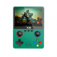 Generica Consola de Juegos Retro X6 / 11 Simuladores / Verde