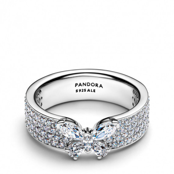 Pandora Anillo de plata de ley con forma de mariposa 194270C01