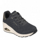 Skechers Zapatillas Uno Wedge Negras 177521-BLK