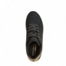 Skechers Zapatillas Uno Wedge Negras 177521-BLK