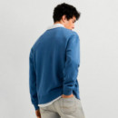 Sudadera cuello redondo fit casual