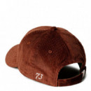Gorra de pana con logo bordado