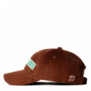Gorra de pana con logo bordado