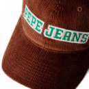 Gorra de pana con logo bordado