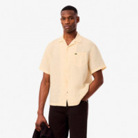 Camisa de Corte Holgado de Lino  LACOSTE